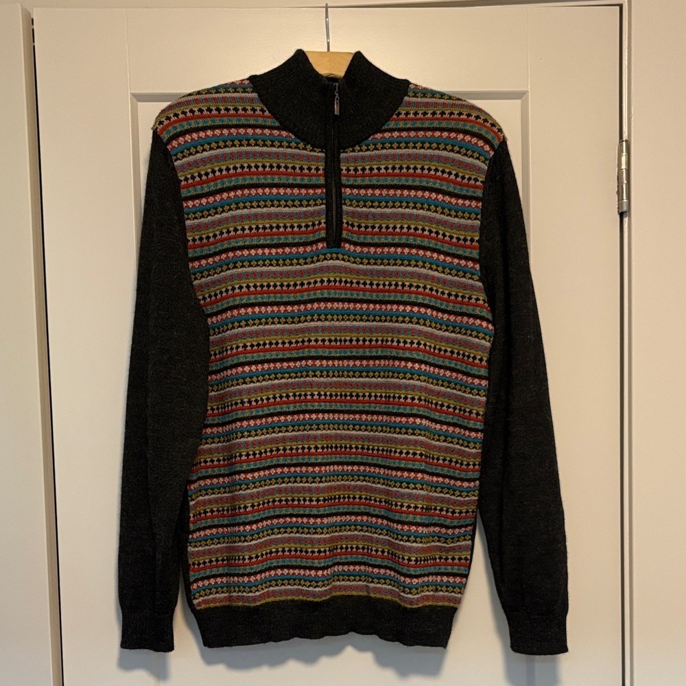 Kuna 100% Baby Alpaca Men’s 1/4 Zip Sweater—FANTASTIC!! Like New!! Medium
